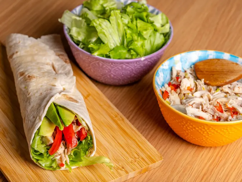 Shnack Wrapz rolled wrap photo